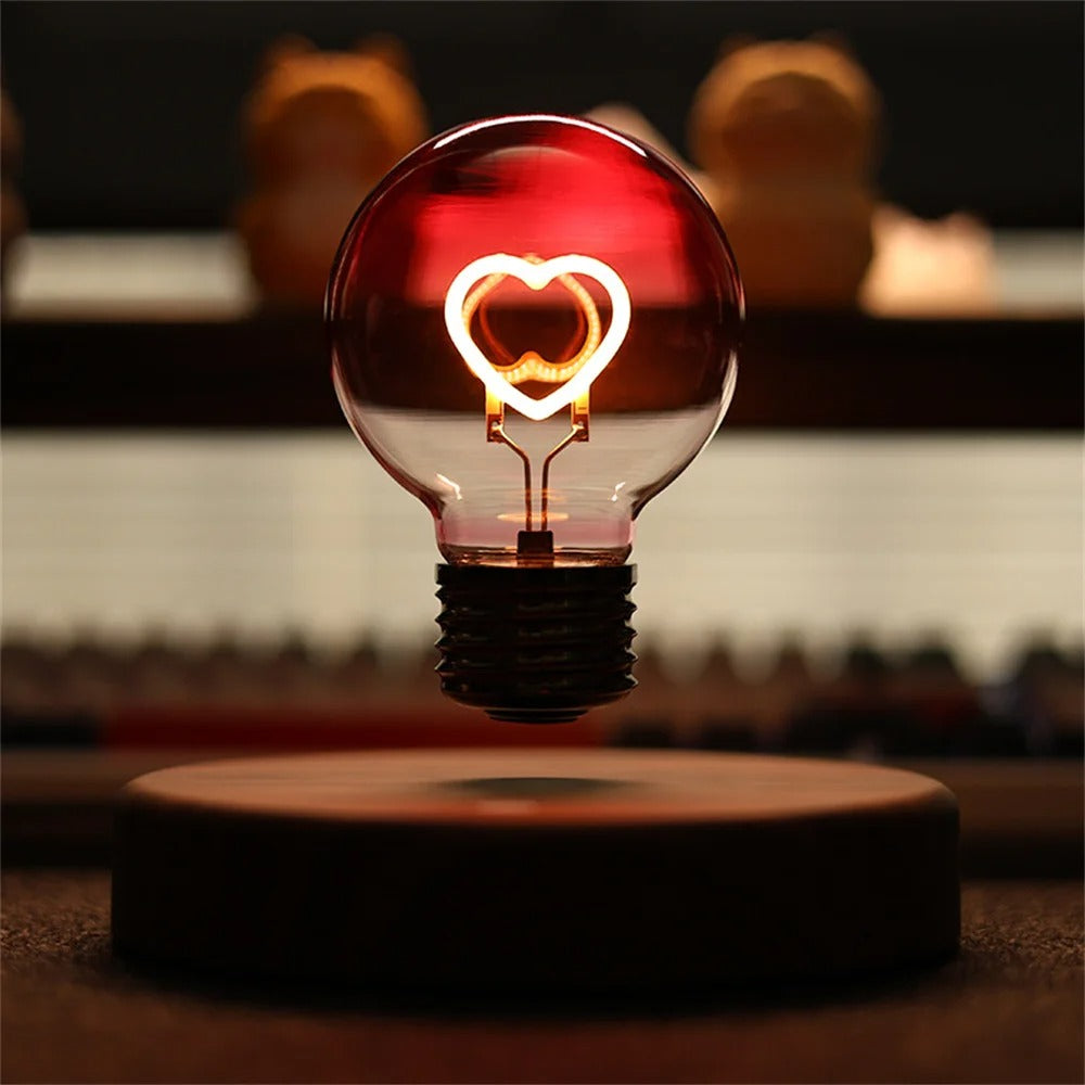 Magnetic Levitation Heart-shaped Light Bulb